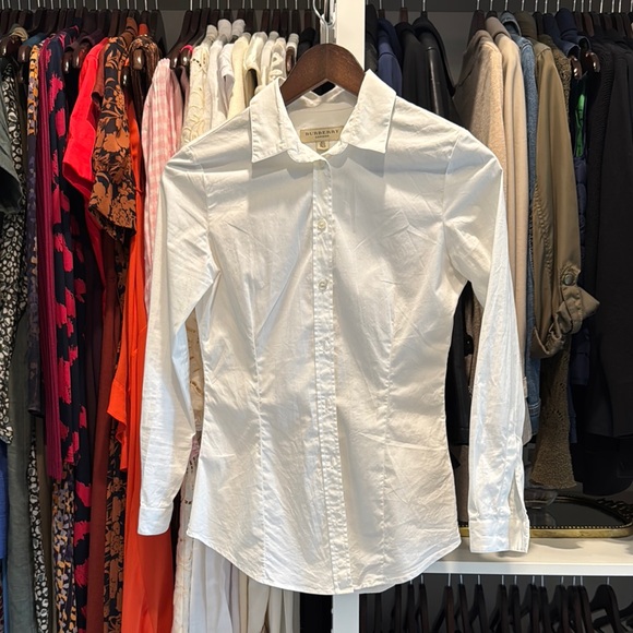 White Button-Up Shirt - Picture 1 of 3